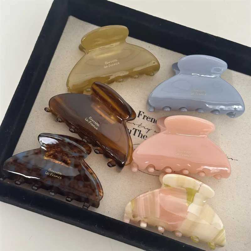 Elegant 65cm Acetate Hair Claw Medium Size Sweet Hair Clip Shark Clip Women Hair Accessories Headwear H260402