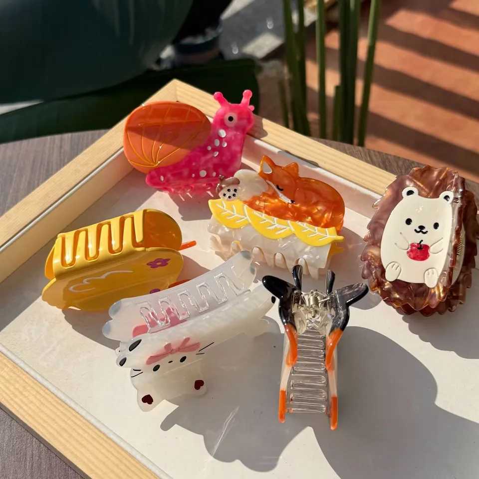 Small Animal Claw Hair Clips Unique and casual summer family style Acetate handmade High - quality Fashion - trendy H260402