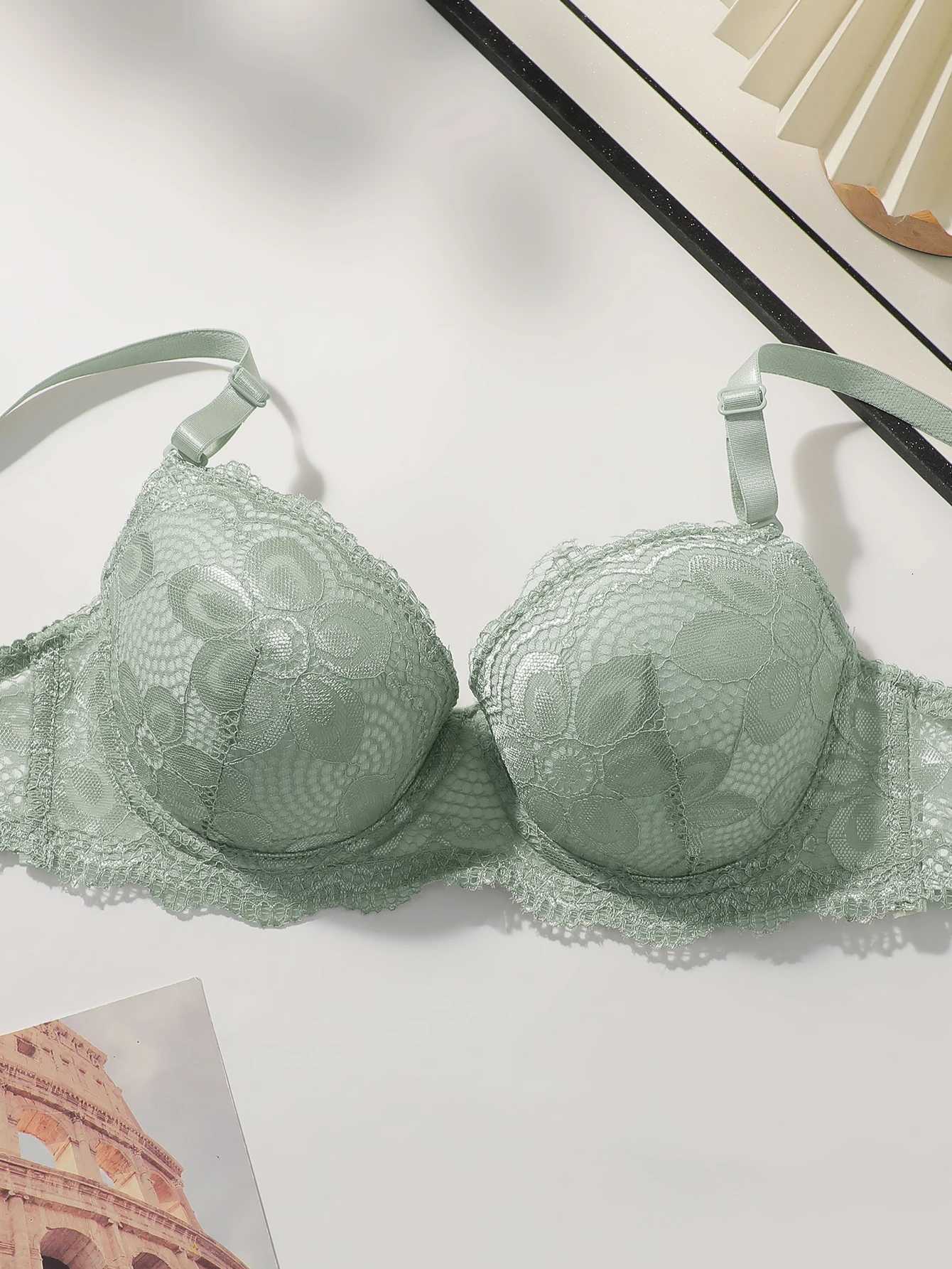 Bestseller Womens Lace Underwire Bra Set with Padded Push Up Cups Comfortable Lingerie Bikini Set S-XL Viomisha Z260402