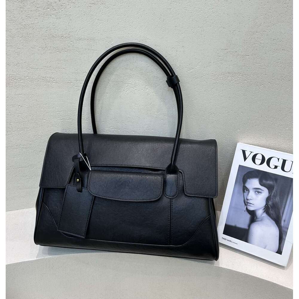 First Layer Vegetable Tanned Cowhide Tote Bag Women Large Capacity Genuine Leather Underarm Bag Luxury Shoulder Bag Ladies Handbag Hot Sale SENYY