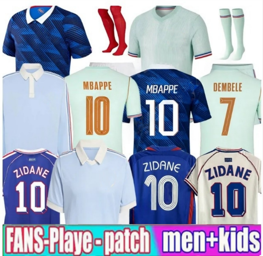 france jersey world cup 2026 27 French Soccer Jerseys MBAPPE GIROUD DEMBELE EKITIKE Olise GRIEZMANN Kids retro Football tops Shirt maillot de foot S 4XL