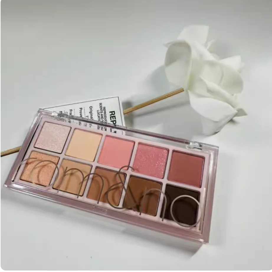 romnd 10 Shades Eyeshadow Korean Makeup Palette 75g Long-lasting eye makeup Containing eyeshadow Palette Original Cosmetics H260402