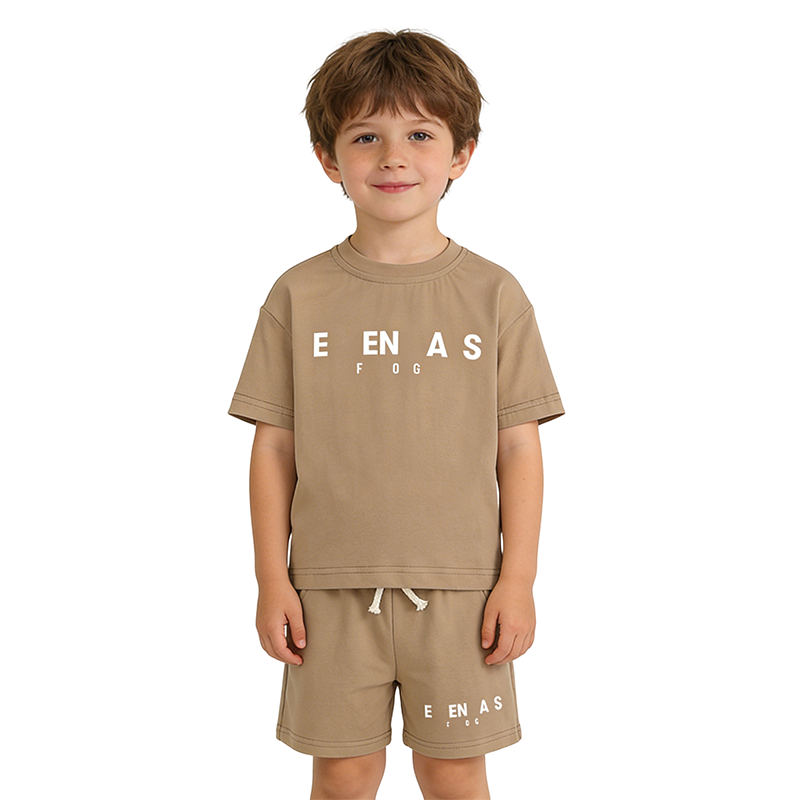 Kids Designer Clothes Set Pure Cotton Summer Fashion Short Sleeve Tracksuits Baby Boy Girl Sports Suit Outdoor 2 Piece Sets Children Luxury T Shirt DSD2603044