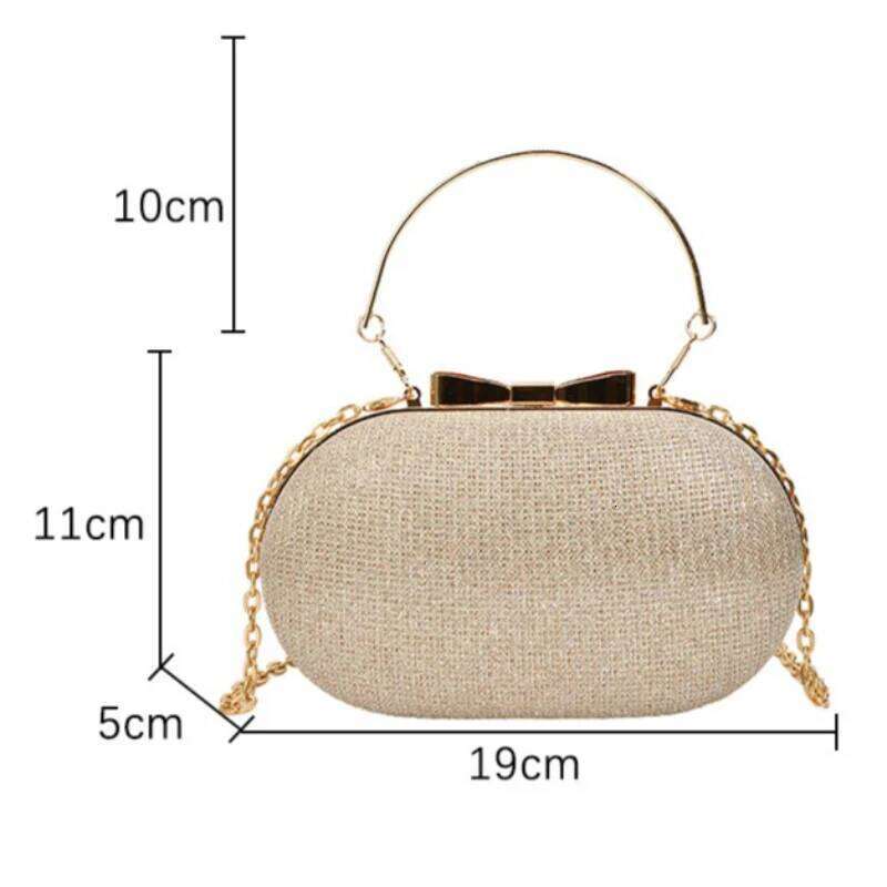 Luxury Sequined Hand-held Dinner Elegant Style High-end Chain Single-shoulder Crossbody Bag, Handbag for Wedding Party
