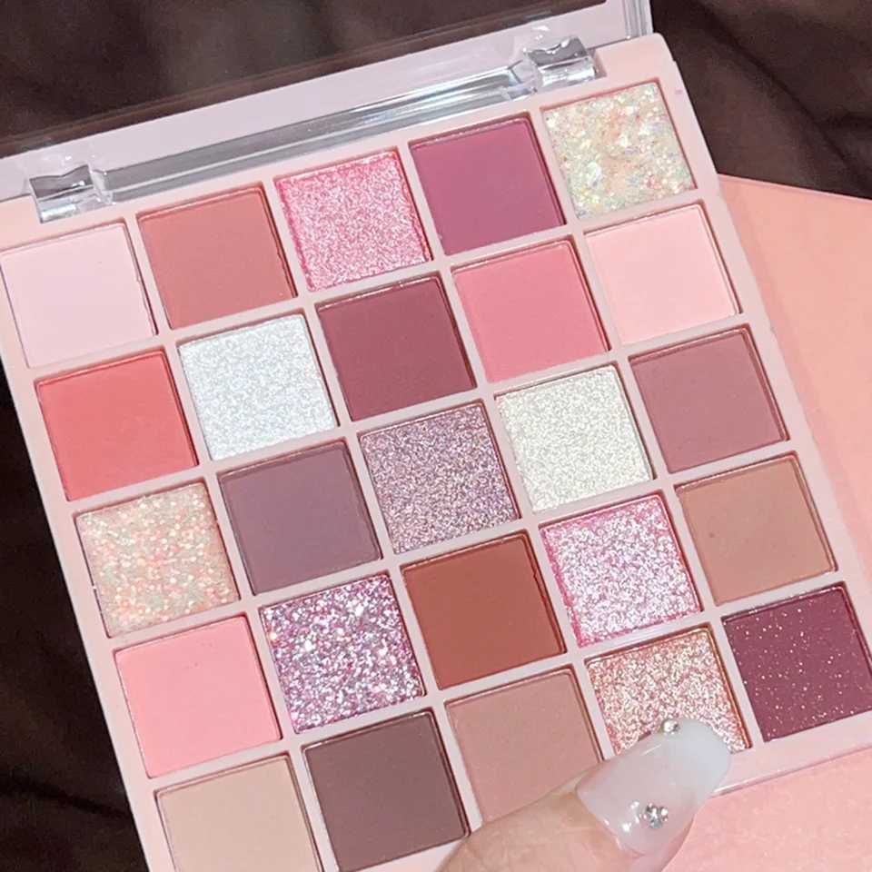 25-Color Eyeshadow Palette Matte Shimmer Neutral Browns Grays Eye/Face Use Contour Brighten Vegan Certified Unisex H260402