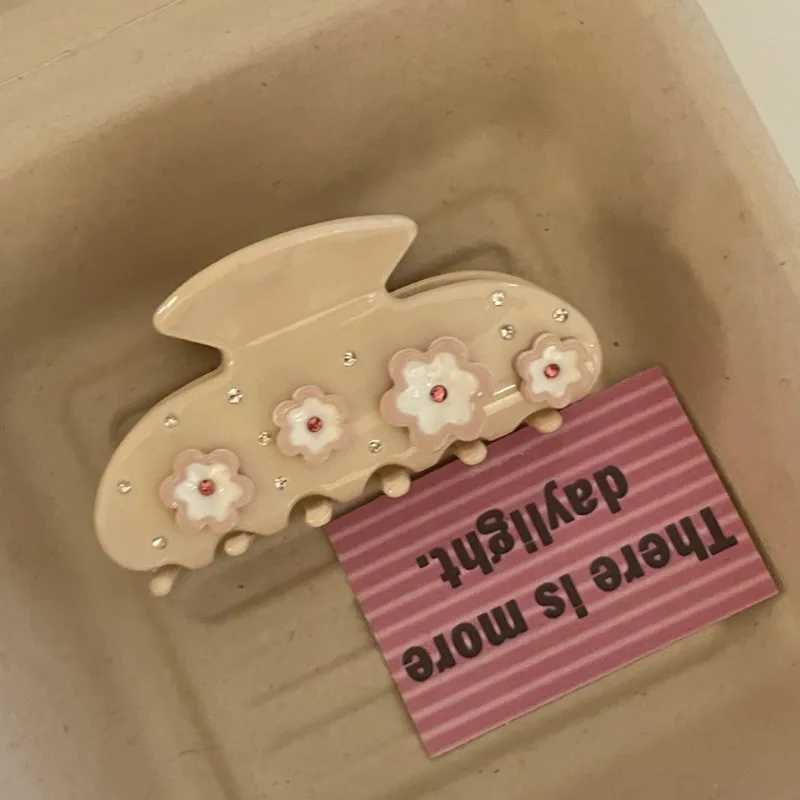 Millennium Hot Girl Denim Blue Stars Shark Clip Y2g Sweet Cool Back Head Updo Hair Claw High-Grade Acetate Hair Accessories H260402