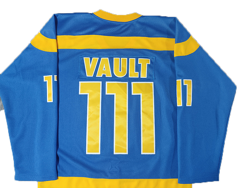 Mens Fallout Vault Boy Printed Hockey Jersey Shirt LN - V-Neck, Embroidered Letter & Number Design, Polyester, Machine Washable - Perfect for Sports &