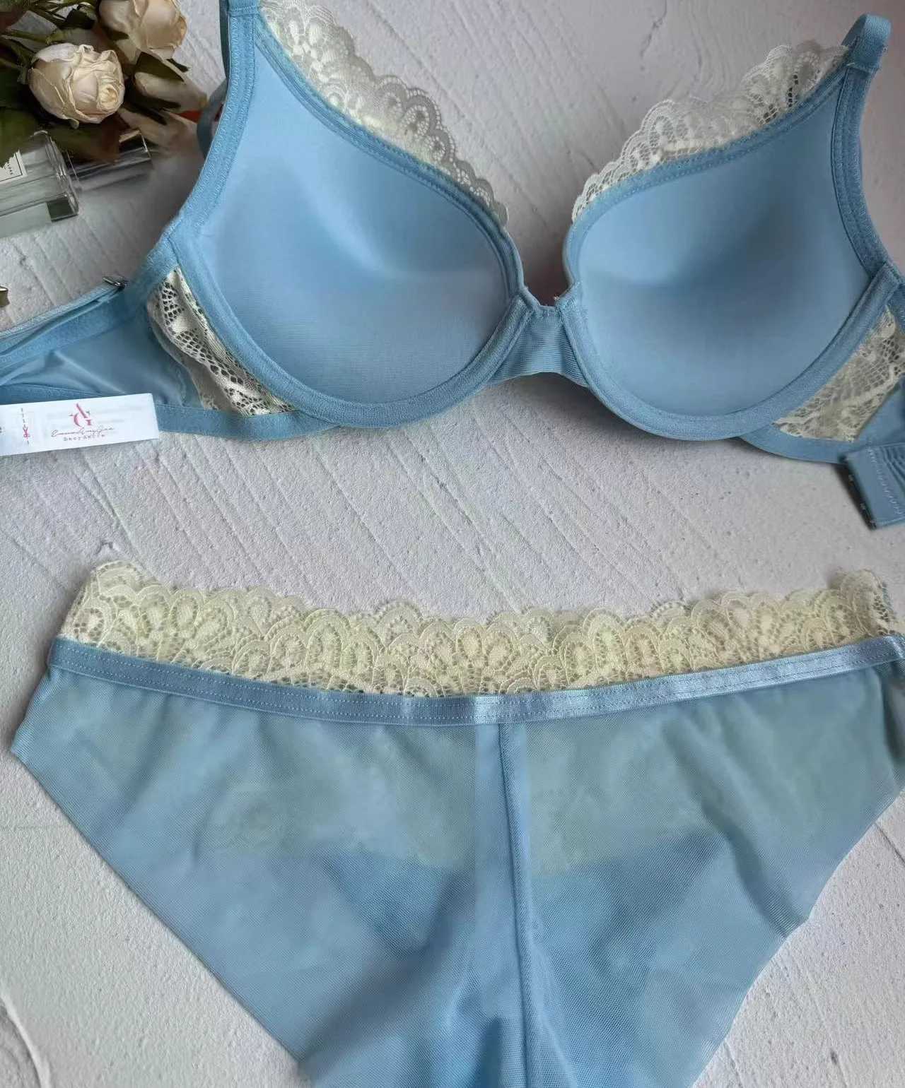 Womens Seamless Push Up Bra Set Lace Underwire Enhancer for Small Chest Comfort Bralette Z260402