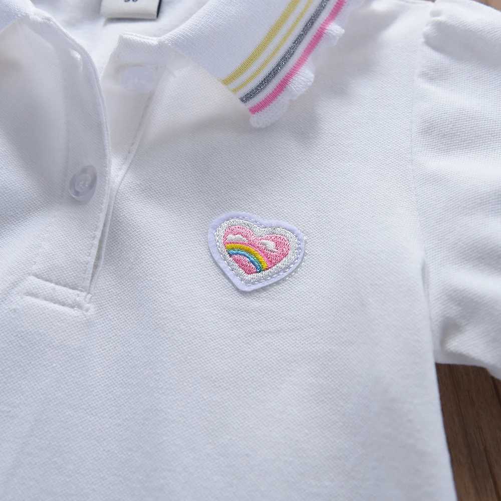 Toddler Girls Dress Ages 2-6 Yellow Collared Summer Cotton Clothes for Children Cute Casual Outfit H260402