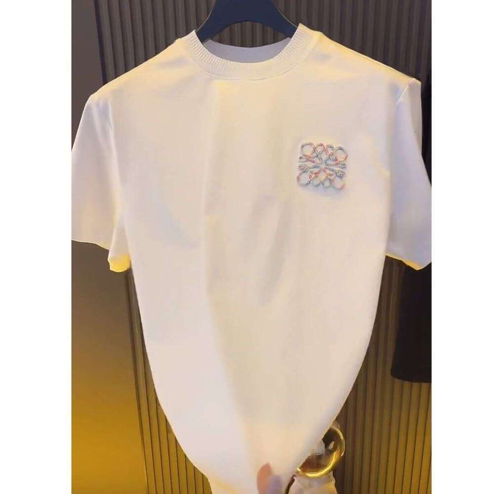 Short T-Shirt Simple Men's New Summer Half Sleeve Casual Embroidered Round Neck Top Tee Soft Breathable Daily Street wear Lightweight Fashion All