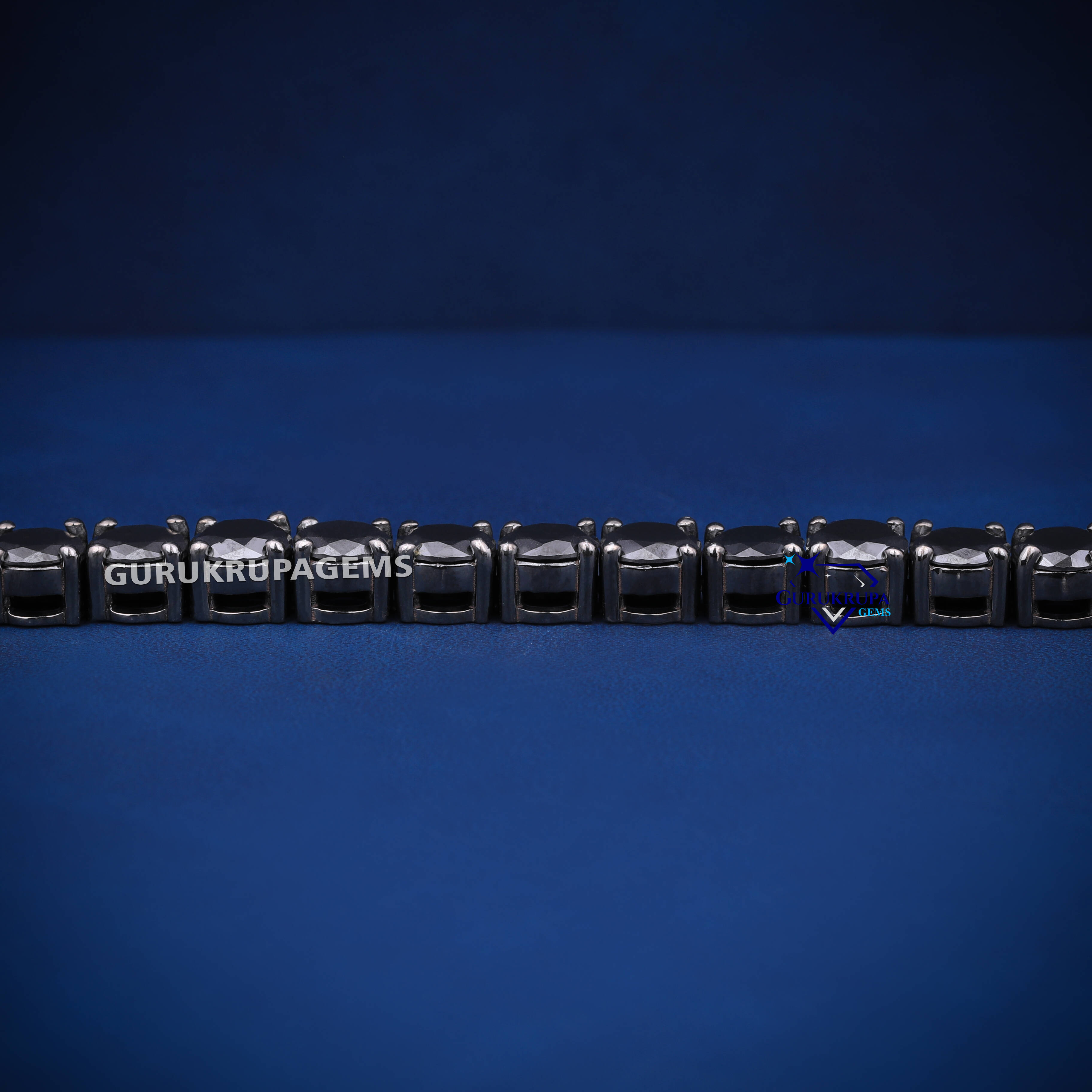 RTS black tennis bracelet for men and women moissanite black diamonds with d vvs clarity and diamond tester passed bracelet