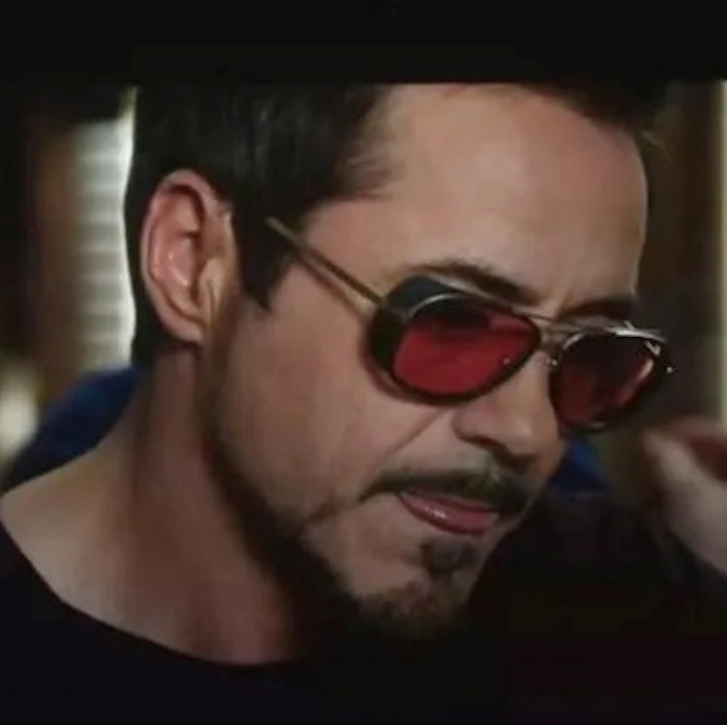 Tony Stark Sunglasses Man Woman Steampunk Sun Glasses Male Vintage Gradient Red Sunglass UV400 CB Fashion Accessories