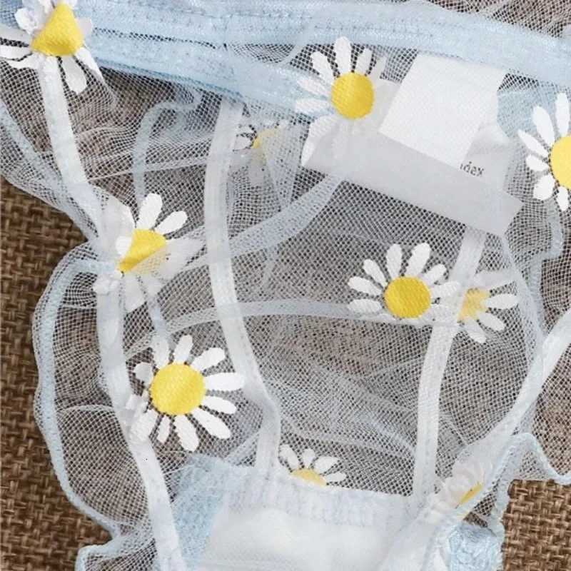 Womens Underwear Lace Floral Wire Free Lingerie Set Off-Shoulder Small Chest BraletteThong Beachwear Transparent Bra Set Z260402