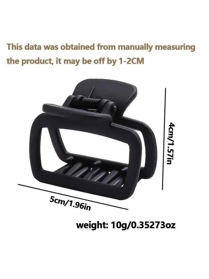 4pcs Womens Square Lightweight Hair Claw Clip Fashionable Elegant Hair Accessory Clip Suitable Hair Styling Makeup H260402