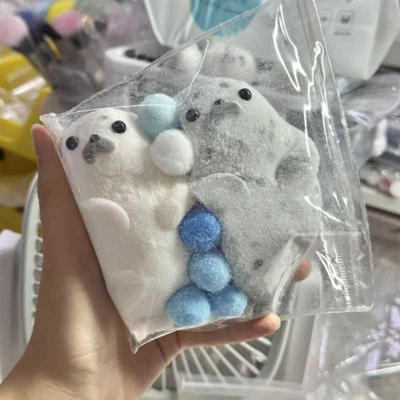 Kawaii Squishy Seal Squeeze Toys Super Soft Pinching Fingertip Toy Slow Rebound Antistress Gift Stress Relief Adult Sensory Toy H260402