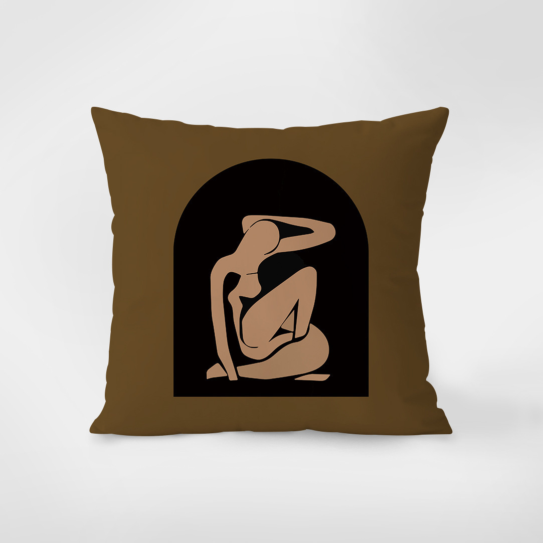 Pillow Case European Style Light Luxury Velvet Double Sided Decorative Cushion Cover For Sofa Car Living Room Lumbar Pillow Headboard Large Backrest