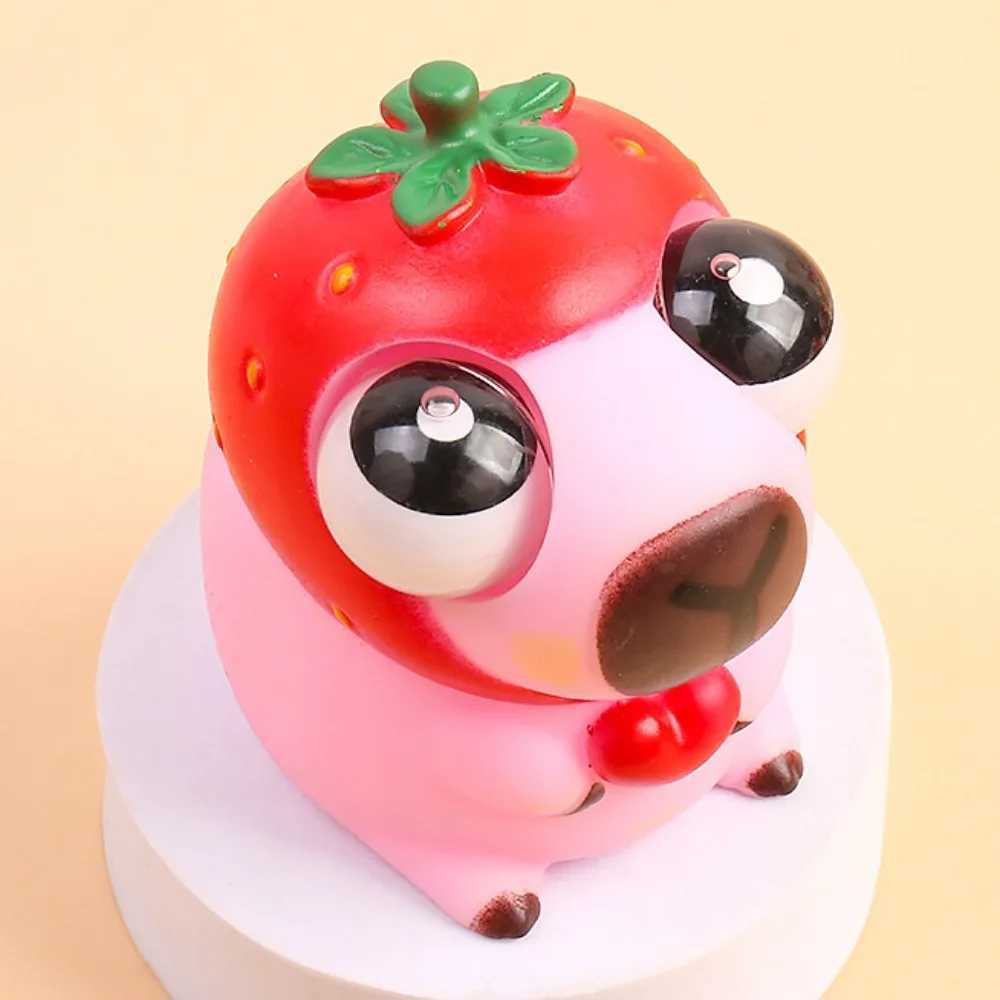 Cartoon Burst Eye Capybara Toy Novelty Soft Capybara Big Eyeball Pinch Doll Creative Cute Capybara Squeeze Ball Toys H260402