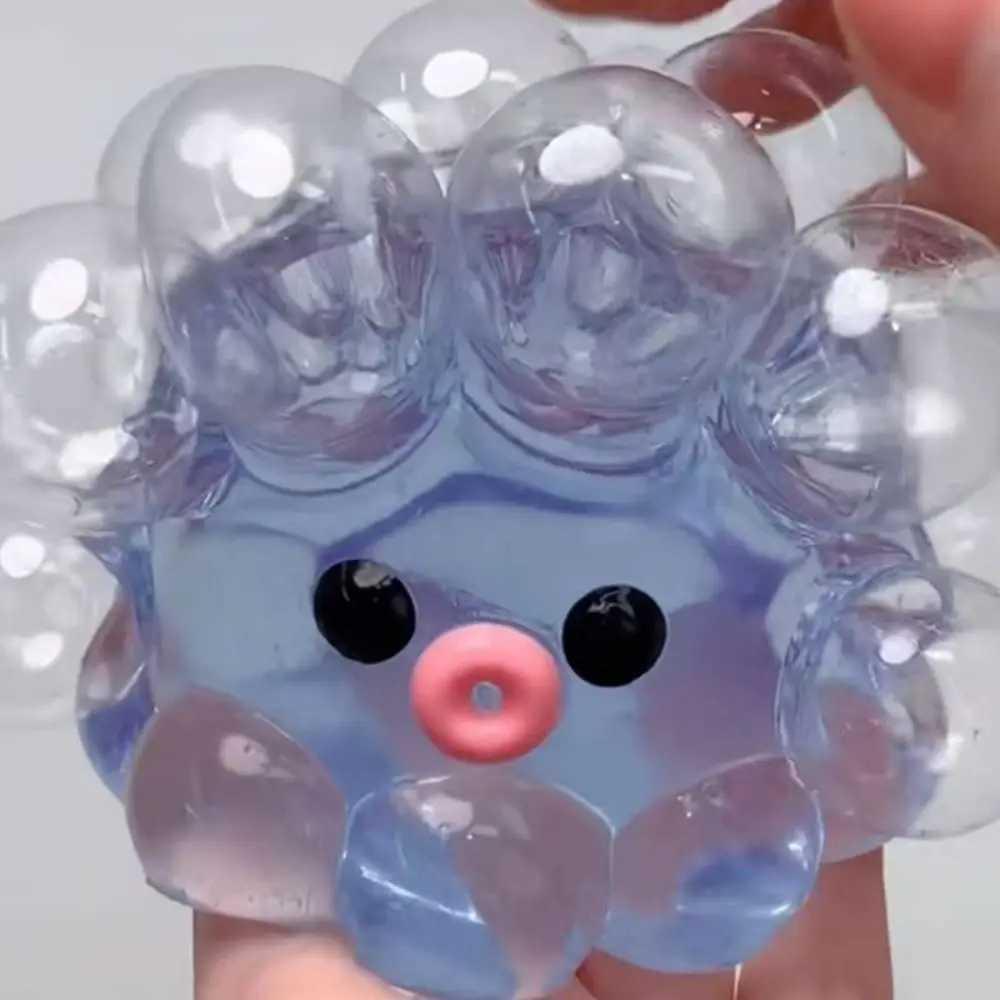 Squeezing Acne TPR Crystal Ball Transparent Simulation Water Ball Pinching Toy Solid Creative Bubble Octopus Pinching Toy H260402
