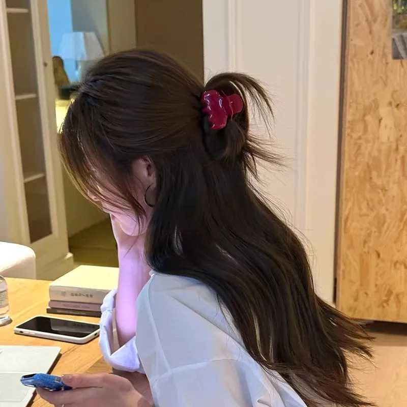 French Vintage Square Womens Hair Clips Elegant Acetate Hair Claw Sweet Shark Clip Exquisite Girl Hairs Accessories Headwear H260402