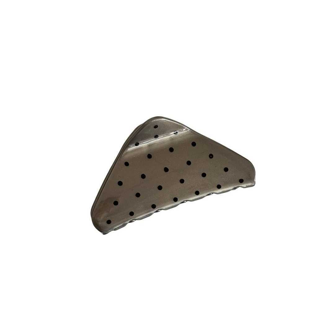 France Style Women Senior Large Black Wave Dot Design Hair Claw Barrettes Girl Fashion Hair Clip Sweet Hair Accessories Headwear H260402