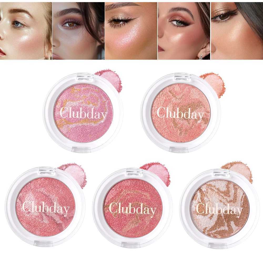 Multi-Color Shiny Blush Palette Facial Makeup Moisturizing Highlighter Subtle Shades Blendable Face Powder Pearl Illuminator Mar H260402