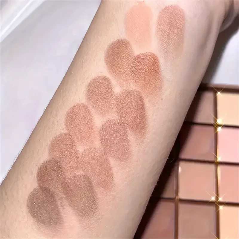 25 color eyeshadow palette - matte and shimmer high pigmy brown nude coffee chocolate student party daily stage makeup H260402