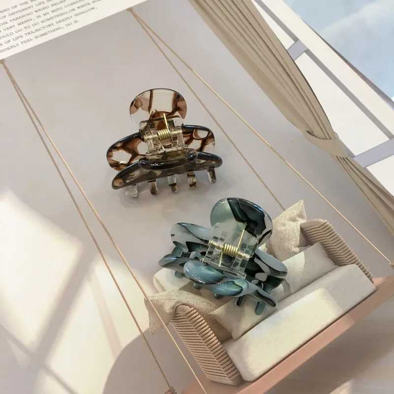 2024 Autumn New Fashion Girls Little Hair Clip Accessories Colourful Acetate Sheet Geometric For Women Sweet Hairpins Headdress H260402