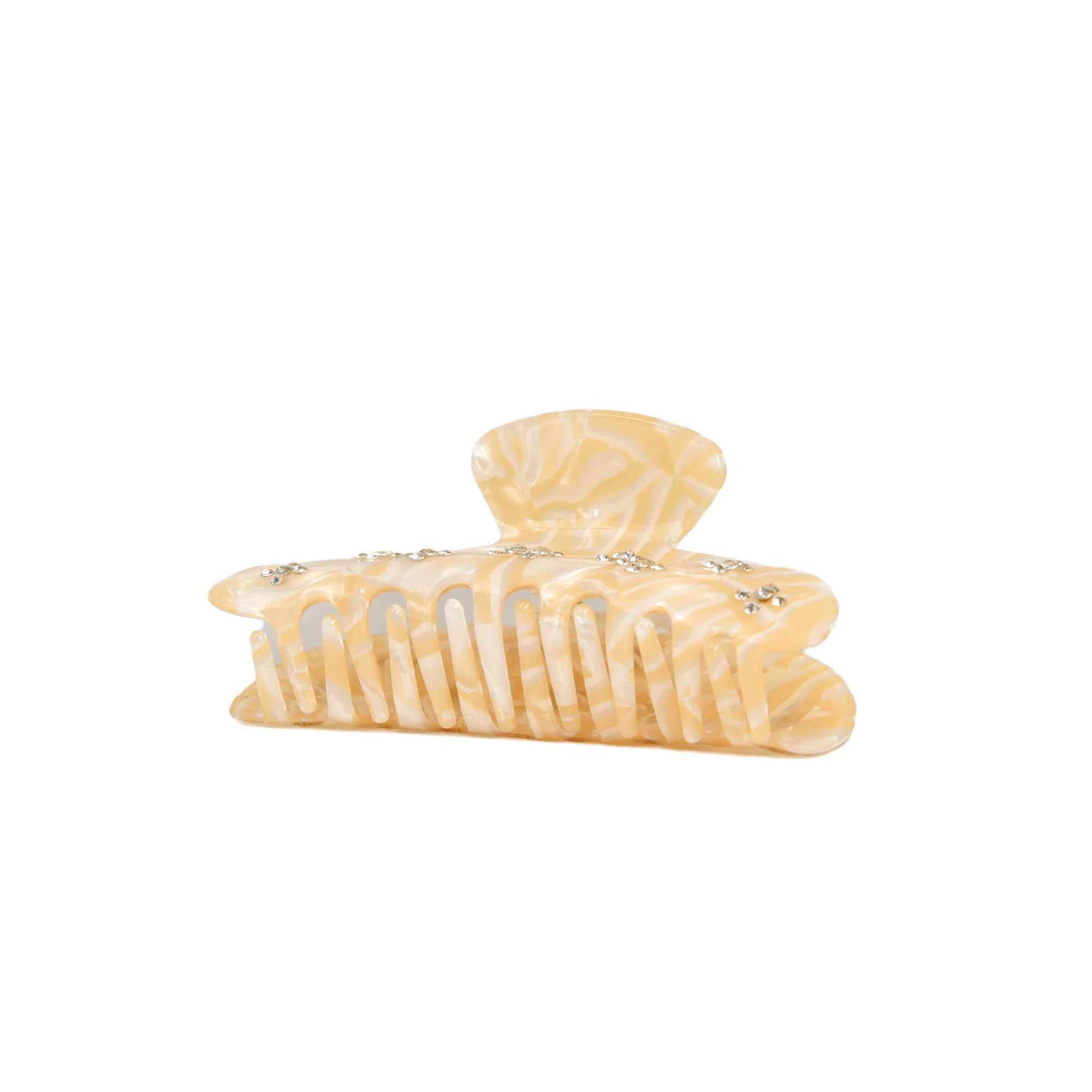 DuoShang French Sweet Rhinestone Hair Claw Acrylic Claw Clips Valentines Day Gift Crab Hair Clips for Women Hair Accessories H260402