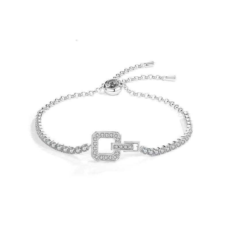 Best Selling White/ Rose/ Yellow Gold Natural and Moissanite Diamond Bracelet Full of Diamond Fine Jewelry Diamond Bracelets