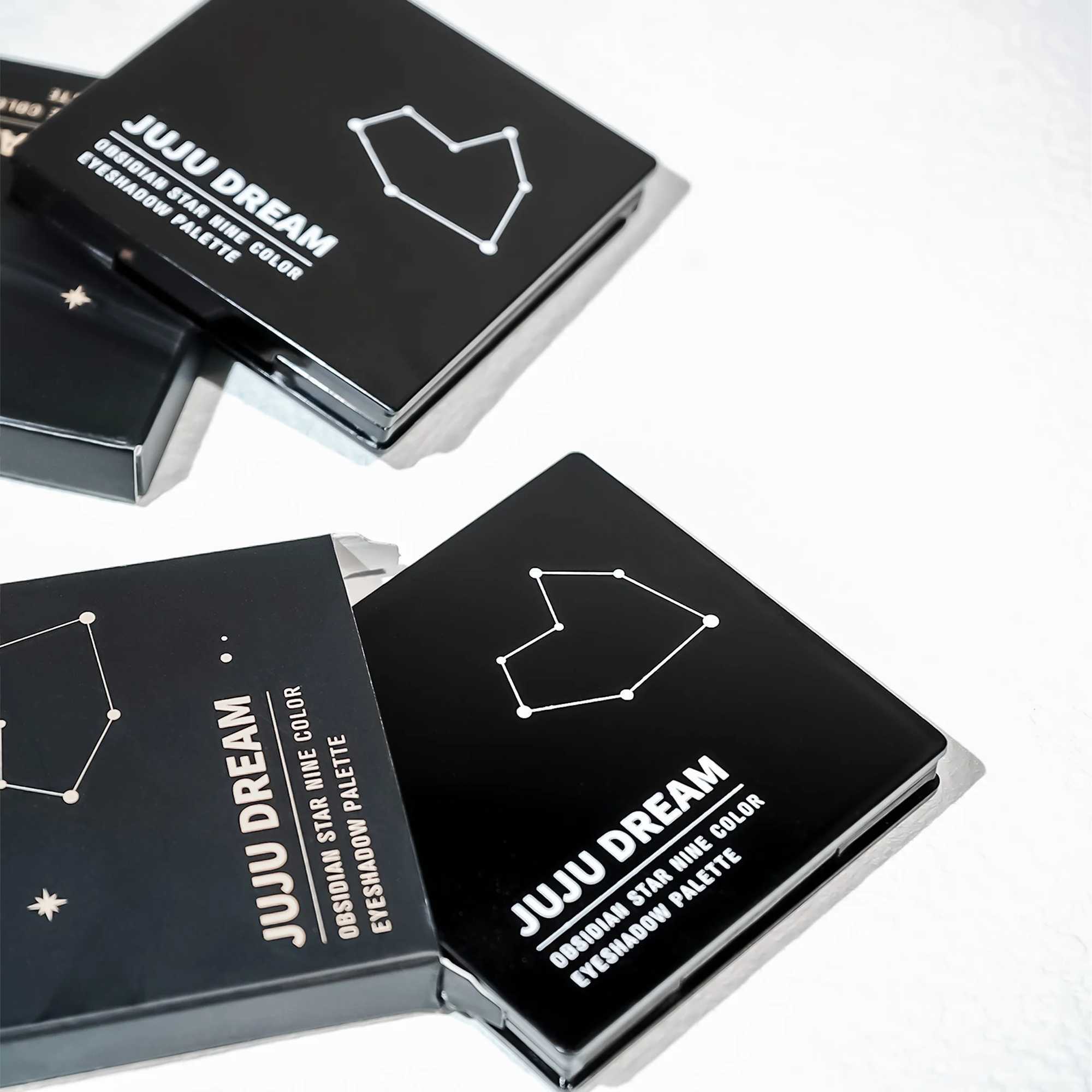 Black light star nine-color eye shadow plate Smoky makeup dark black dark cement plate cross-border H260402