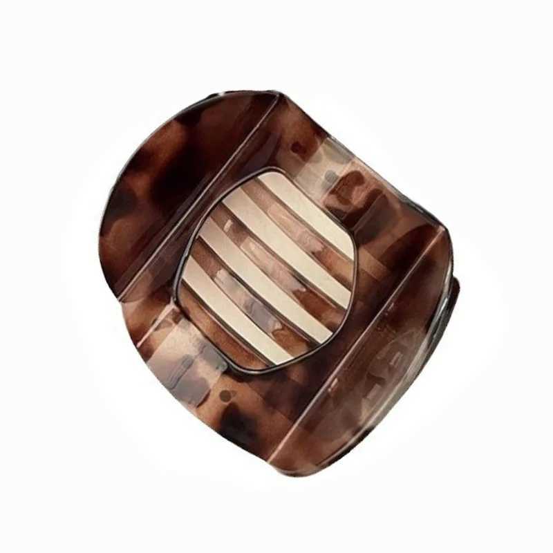 New Korean Acetic Acid Hair Clip Womens Spoon Clip Spring Clip Leopard Hair Clip Top Clip Simple Girl Hair Accessories H260402