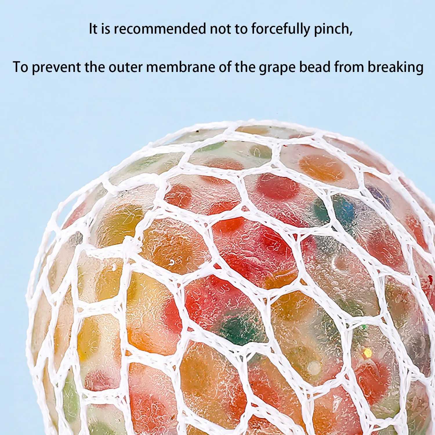 Pinch squeeze release grape creativity relieve stress water ball squeeze music toy squeeze burst beads H260402