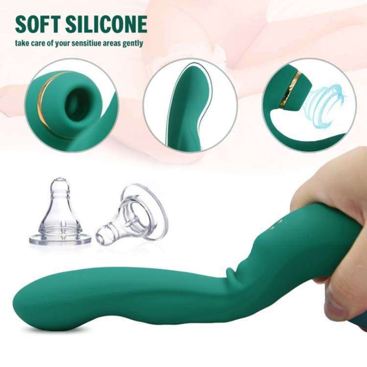 Female masturbation device, suction and slapping vibrator, adult products, sex toys, G-spot massage vibrator, double slapping orgasm device.