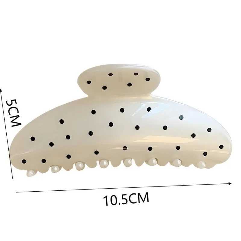 Polka Dot Versatile Hair Clip Feminine Hair Shark Clip Fashion Sweet Hair Accessories H260402