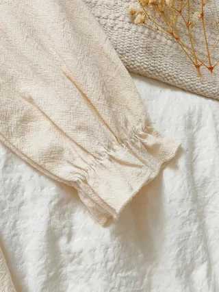 Girls Embroidered Peter Pan Collar Dress French Sweet Bow Loose Forest Pastoral Artistic Dress Spring Autumn Retro Dress H260402