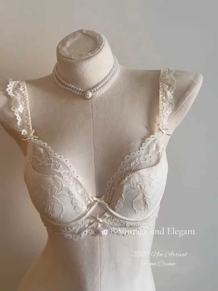 YUQI Lace Push Up Bra for Bigger Look Minimizer Slimming Underwire Support Tuck Side Fat No Sagging Steel Ring Plus Size Z260402