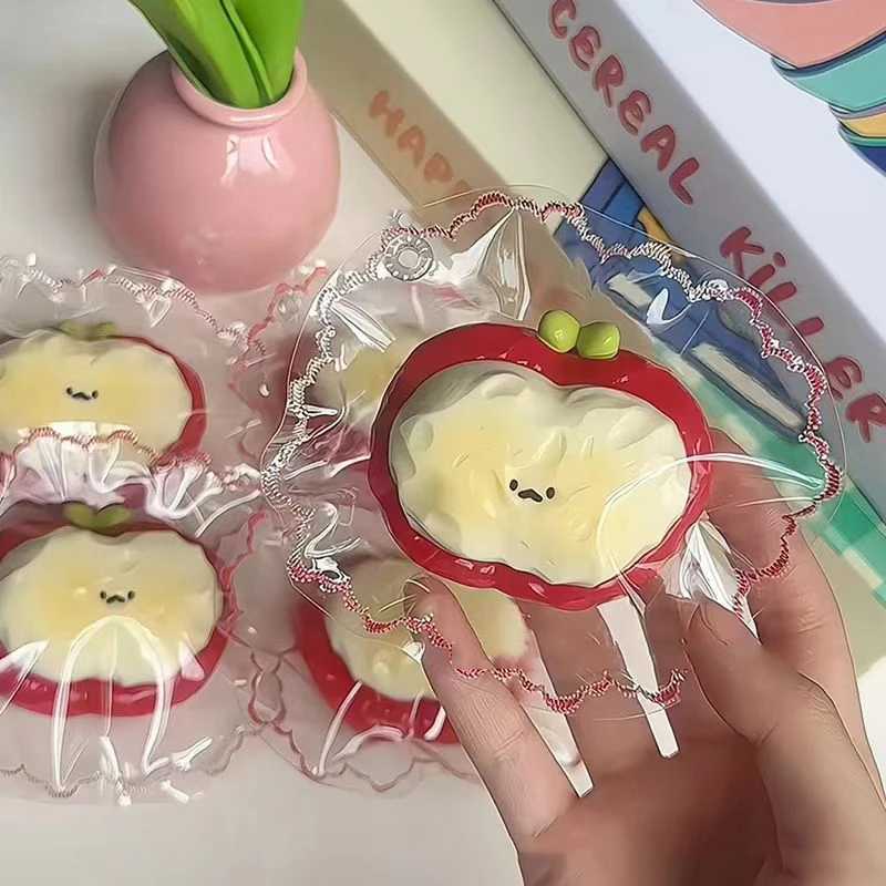 Red Apple Strawberry Egg Tart Strawberry Cream Bar Stress Relief Toy Sensory Toy For Kids Adults Anxiety Relaxation H260402