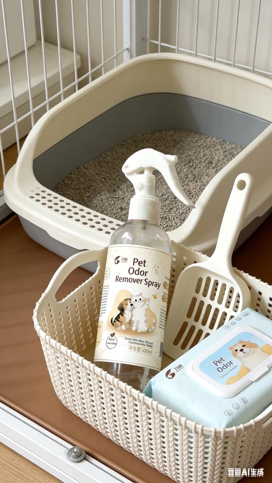 Pet for cats and dogs, 500ml, indoor urine odor eliminator, cat litter deodorizing spray, air deodorizer