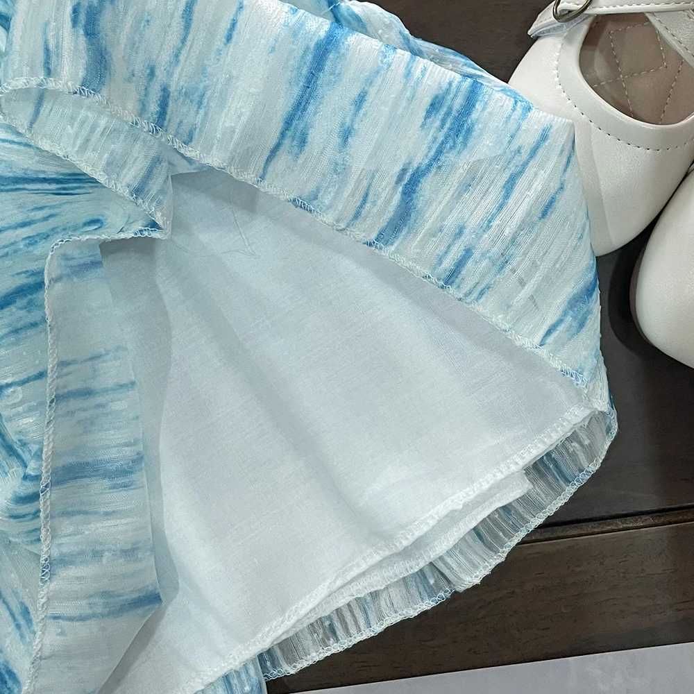 Summer 2-7 Years Girls Korean Version Cute Casual Sleeveless O-Neck A-Line Princess Dress 1 Pc Kids Party Fashion Sweet Clothes H260402