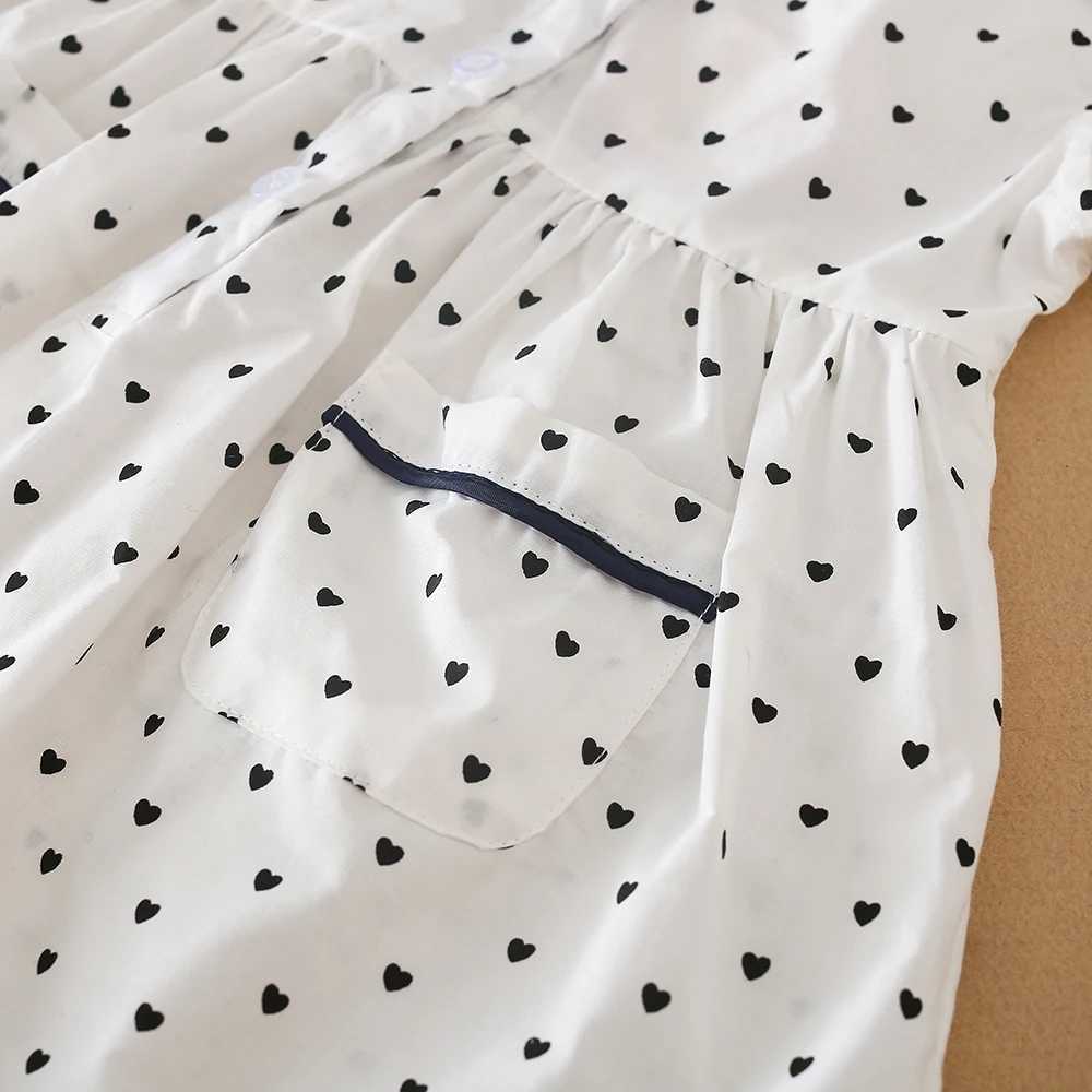 Girls Summer Dress with Polka Dot for 2-6 Years Kids Soft Breathable 100 Cotton Clothes Children Princess Dresses H260402