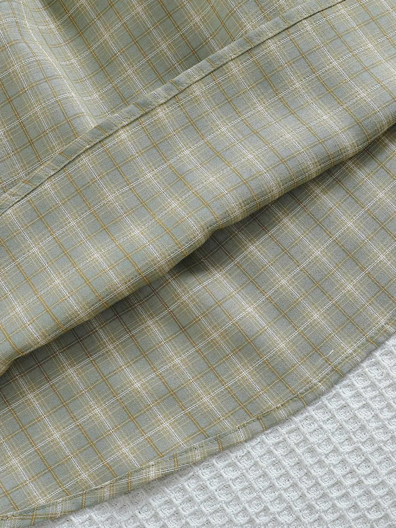 Dresses For Girls Summer Sleeveless Plaid With Bow Casual Dress Children 1-6Y H260402