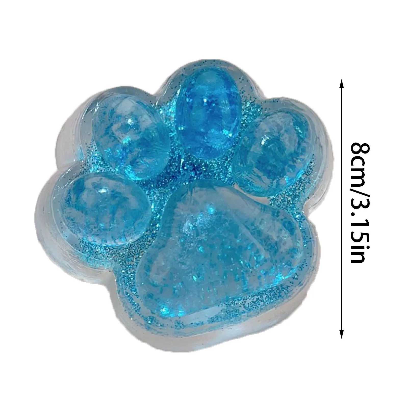 Ice Transparent Glitter Cat Pinch Fun Transparent Decompression Toy Vent Creative High Value Simulation Novel Toy Gift H260402