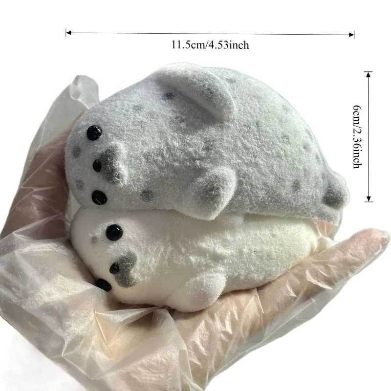Kawaii Squishy Seal Squeeze Toys Super Soft Pinching Fingertip Toy Slow Rebound Antistress Gift Stress Relief Adult Sensory Toy H260402