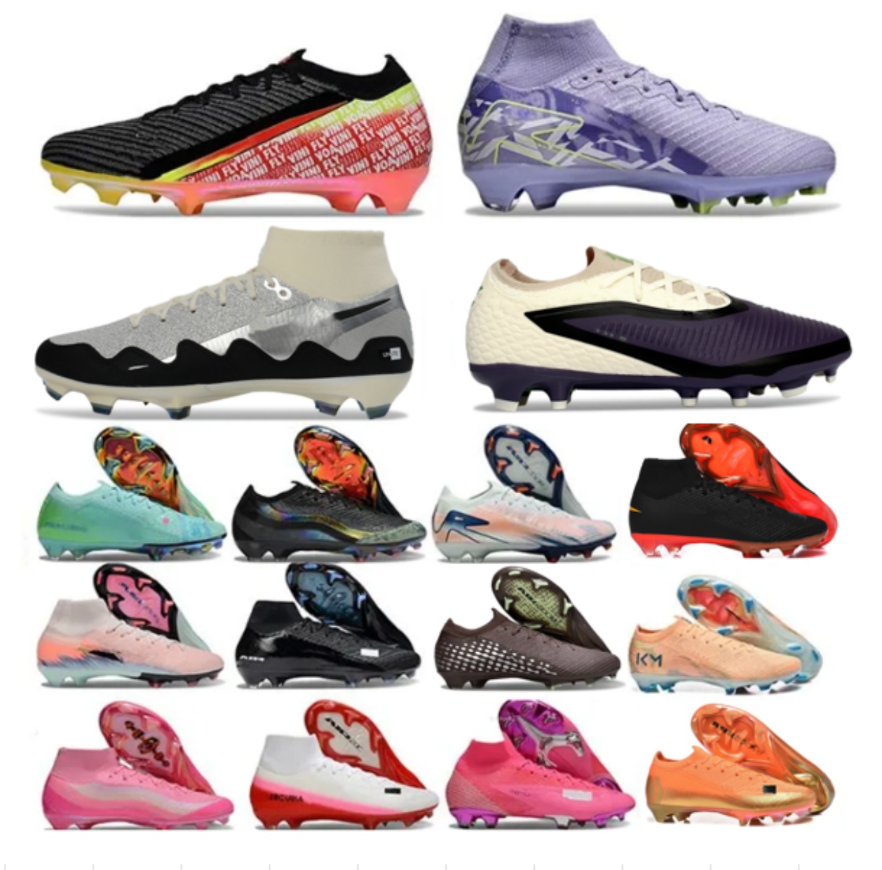 TOP Quality Football Boots 16 Low Studs Soccer Shoes Hot Football Boots 17 Elite XXVI Black Red Pink Blue White Gold All White Green Grey Purple Yellow Silver