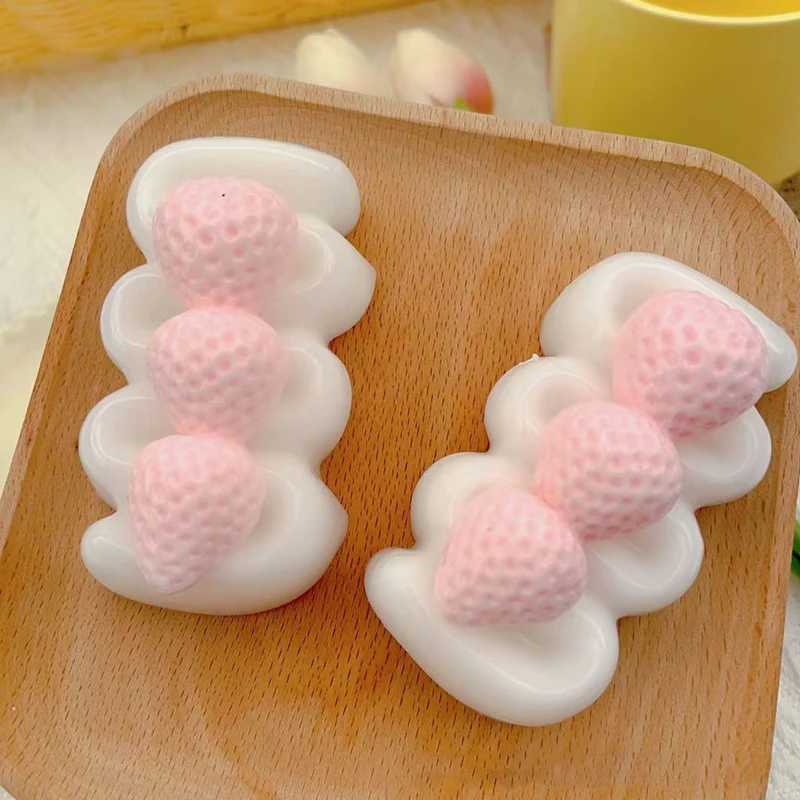 Colorful Egg Tart Squishy Sensory Toy Stress Relief with Apple Strawberry Cream H260402