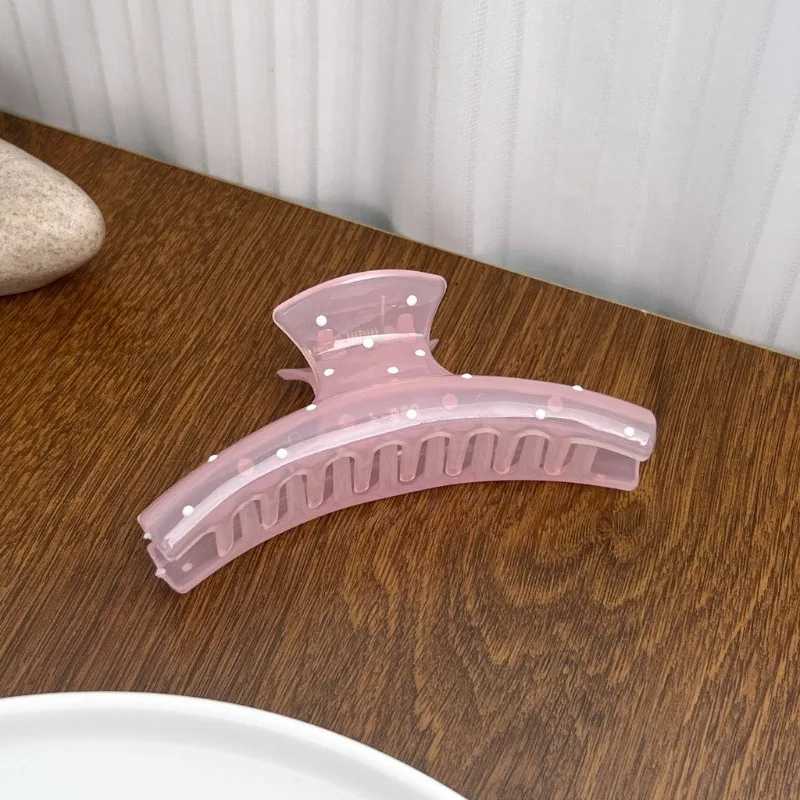 Polka Dot Versatile Hair Clip Feminine Hair Shark Clip Fashion Sweet Hair Accessories H260402