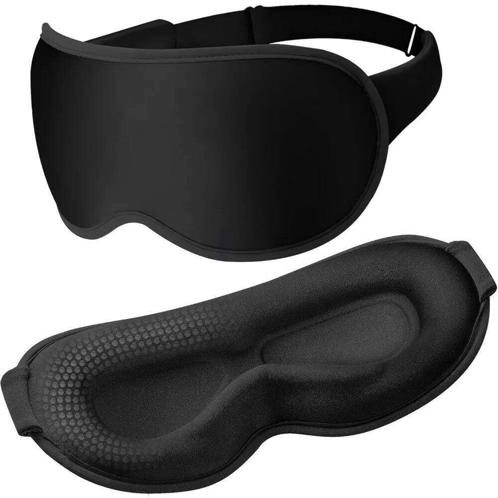 3D Contoured Eye Mask with Zero Pressure, 100% blackout,Eye mask Sleep,Suitable for offices, napping, travel, and relaxation 26W0402