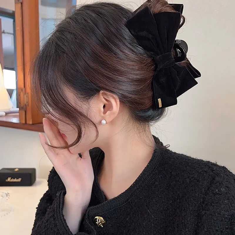 Large Bow Hair Claw Nonslip Hair Jaw Strong Hold Clamps Fashion Hair Accessories for Women and Girls H260402