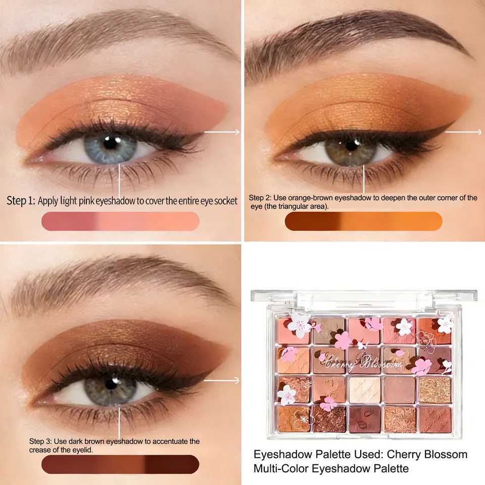 20-Color Eyeshadow Palette Multiple Nude And Brown Shades Pigmented Long-Lasting Smudge-Proof Creating Stunning Eye Effects H260402