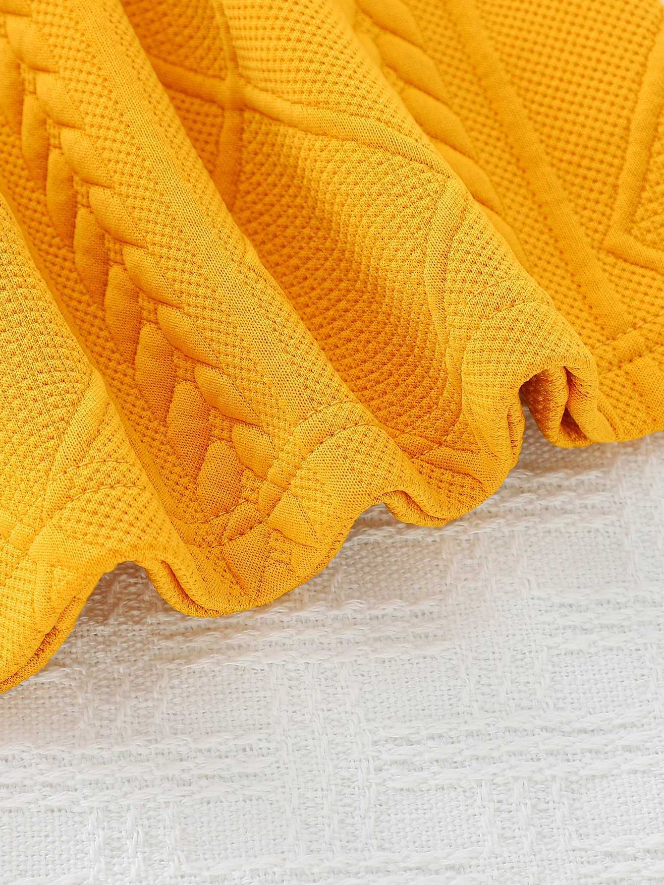 Little Girls Autumn/Winter Yellow Butterfly Thickened Long-Sleeve Dress Bag H260402